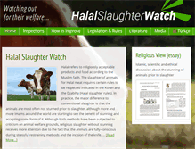 Tablet Screenshot of halal-slaughter-watch.org